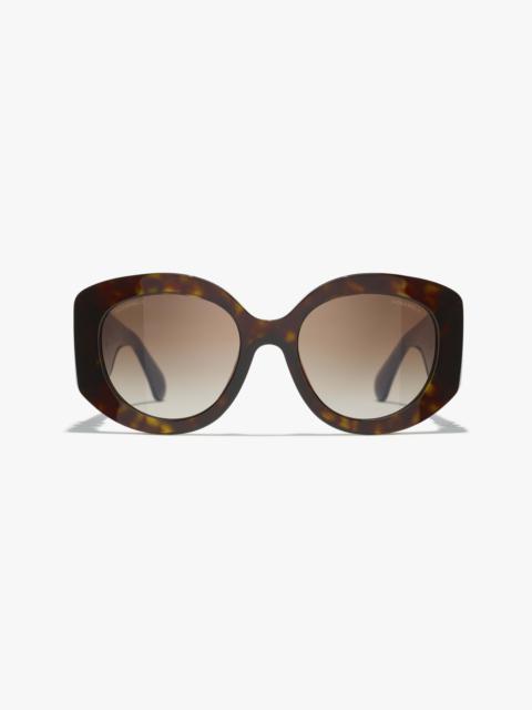 CHANEL Oval Sunglasses