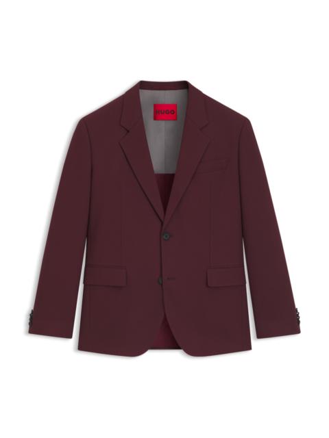 HUGO MODERN-FIT SUIT JACKET IN PERFORMANCE-STRETCH TWILL