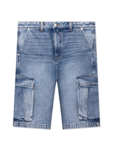 Rhude CARGO DENIM BAGGY SHORT - BAY INDIGO