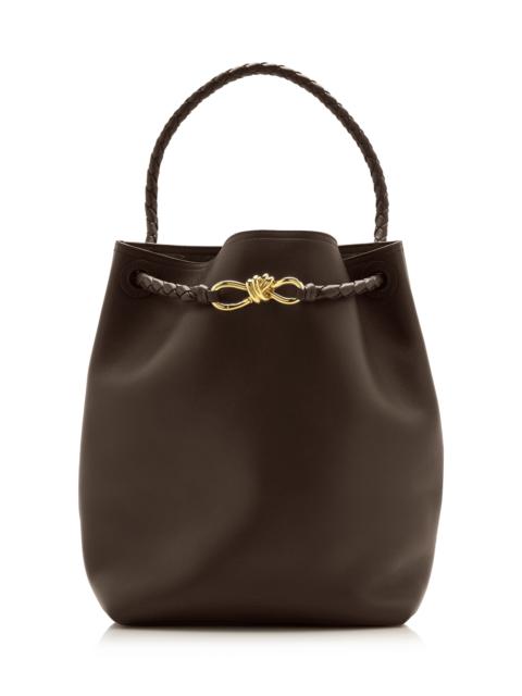 Bottega Veneta Vertical Andiamo Leather Bag brown