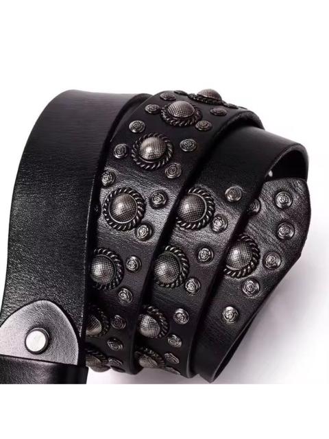 Other Designers Japanese Brand - 110 cm Rivet Cowhide Real Genuine Leather Belt