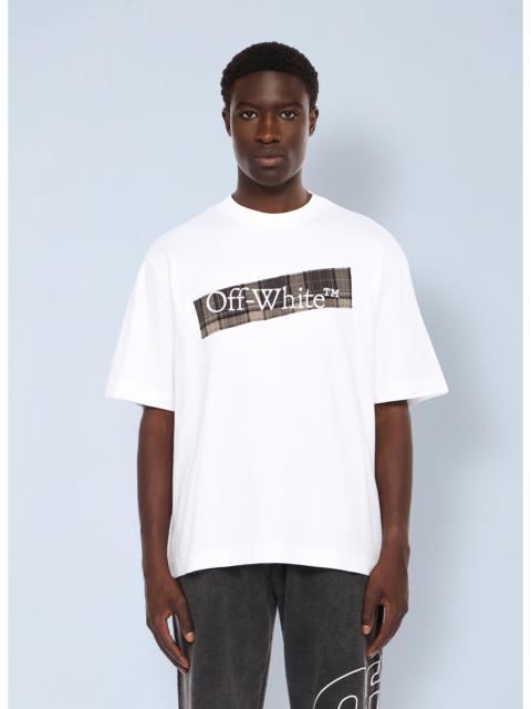 Off-White Off-White Men Flannel Diagonal Skate Logo T-Shirt