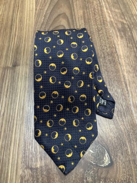 SAINT LAURENT YSL Yves Saint Laurent Moon Star Printed Desing Tie