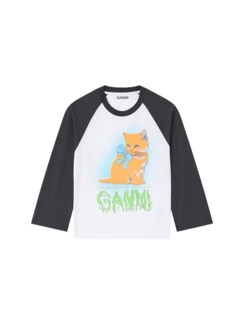 GANNI Kitty Baby organic cotton t-shirt