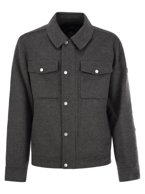 MOOSE KNUCKLES Moose Knuckles Men Shirt-Cut Jacket In Wool And Cashmere
