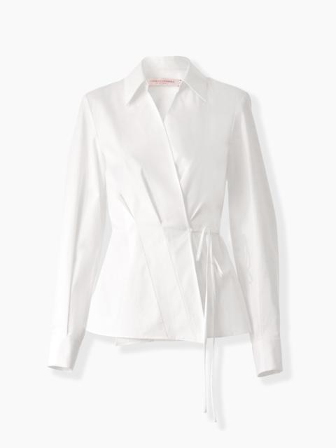 CAROLINA HERRERA Tie-Waist Wrap Top