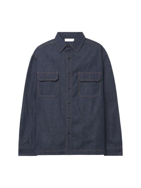 buttoned denim shirt