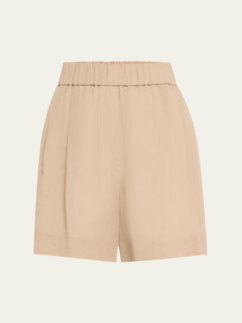 Pull-Up Cotton Gauze Shorts
