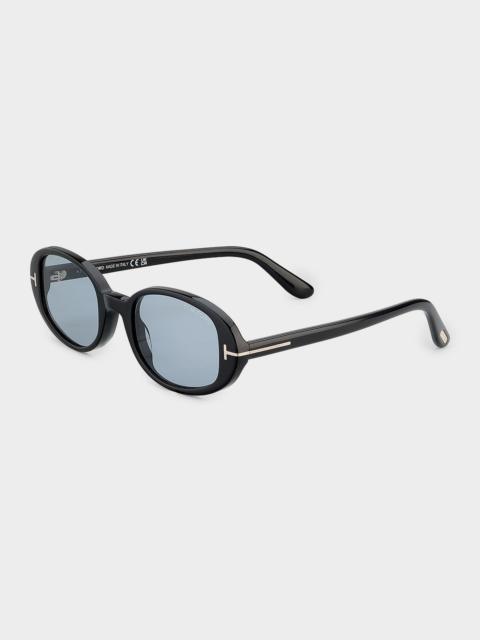 TOM FORD Iggy 49mm Oval Sunglasses