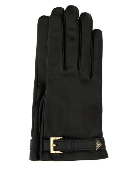 Prada Prada Women Black Nappa Leather Gloves