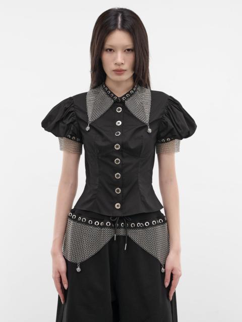 Chopova Lowena Black Titan Chainmail Blouse