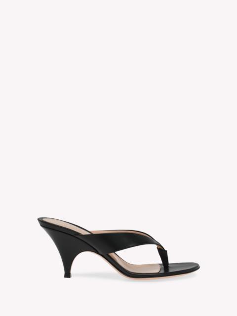Gianvito Rossi Gianvito Rossi Sofia Thong Mule in Black Calf Leather at Nordstrom