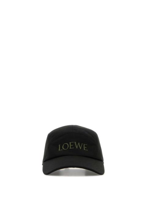 Loewe Loewe Men Black Canvas Camp Baseball Cap