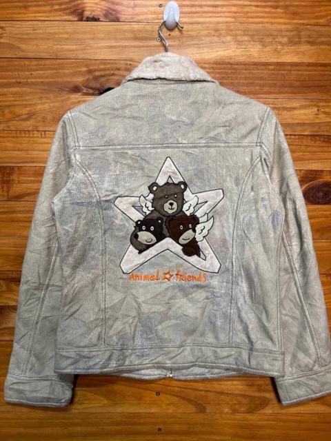 Other Designers Vintage - CASTELBAJAC +2 NATURE ANIMAL AND FRIEND POLYESTER JACKET