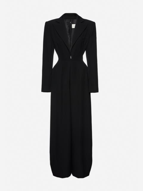 MAGDA BUTRYM Wool tuxedo jumpsuit in black
