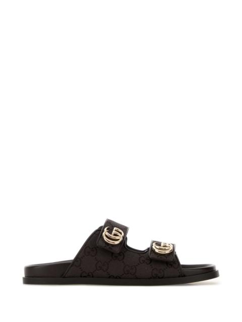 GUCCI Gucci Women Leather Upper And Rubber Sole Sandal