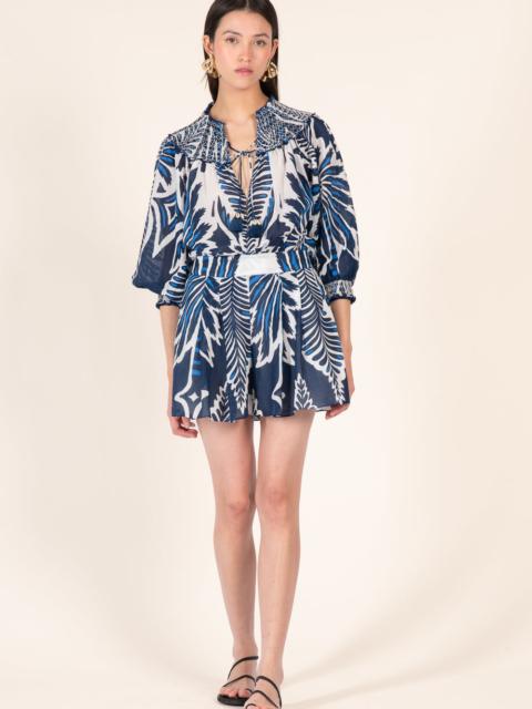 Poupette St Barth Short Jumpsuit Janna - Navy Cartagena