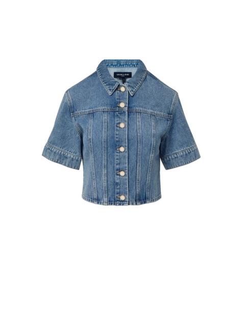 VERONICA BEARD MALCOM CROPPED DENIM JACKET
