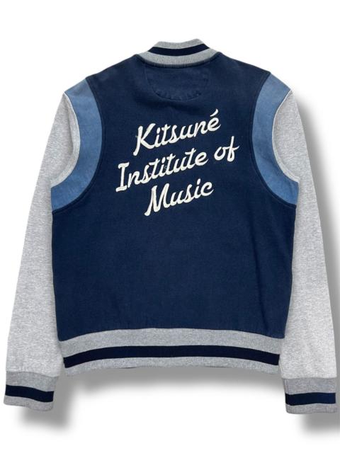 Maison Kitsuné Maison Kitsune FW15 Distressed Varsity Jacket