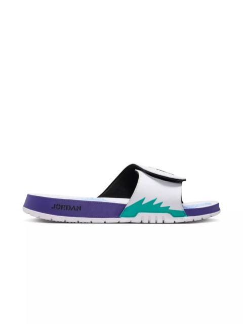 Jordan Hydro Retro 5 "White/Black/New Emerald/Grape Ice" Men's Slide