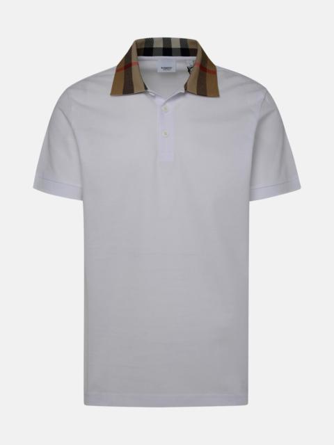 Burberry Cody white cotton polo shirt