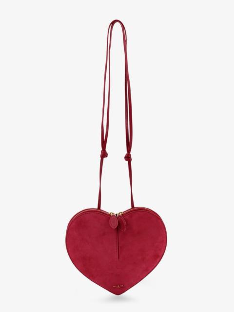 Alaïa Alaia Le Coeur Suede Crossbody Bag