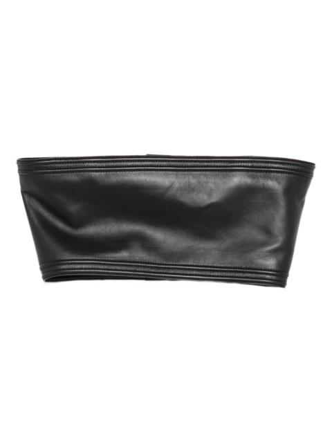 Alaïa leather bandeau top
