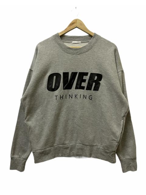Other Designers Brand - Gyda Overthinking Spellout Sweatshirt Grey