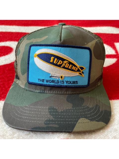 Supreme Blimp “The World Is Yours” trucker cap snapback hat SS12