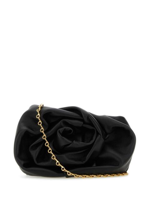 Burberry Burberry Women Black Nappa Leather Rose Clutch