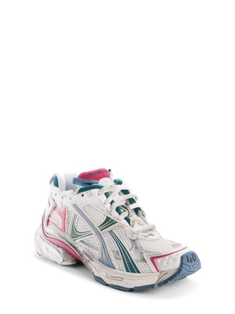 BALENCIAGA Balenciaga Runner Sneaker in White/Dark Green/Blue/Pink at Nordstrom