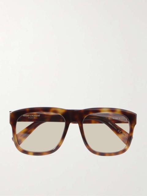 Square-Frame Tortoiseshell Acetate Sunglasses