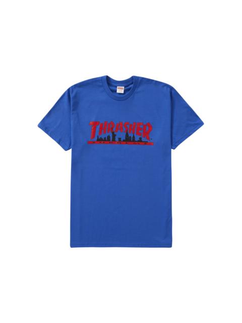 Supreme Supreme Thrasher Skyline Tee Royal
