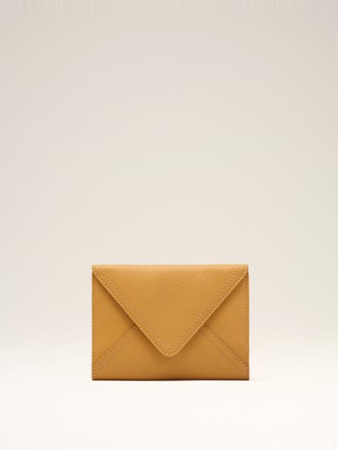 AMI Paris YELLOW TAURILLON LEATHER ETIENNE ENVELOPE PASSPORT HOLDER