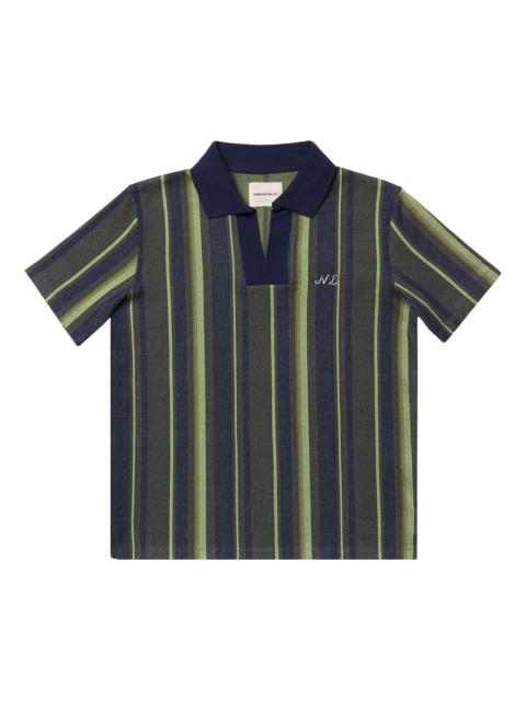 NICHOLAS DALEY Nicholas Daley Rugby Striped Polo 'Navy/Mint'