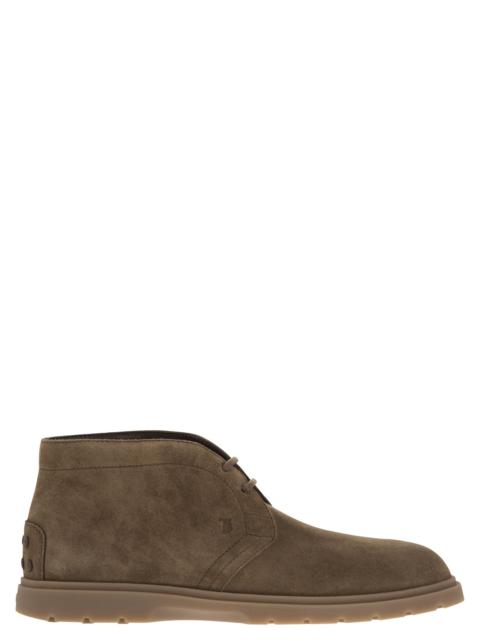 Tod's Men Suede Leather Boots