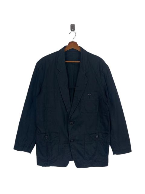 VINTAGE DESIGNER ISSEY MIYAKE BLACK COAT JACKET
