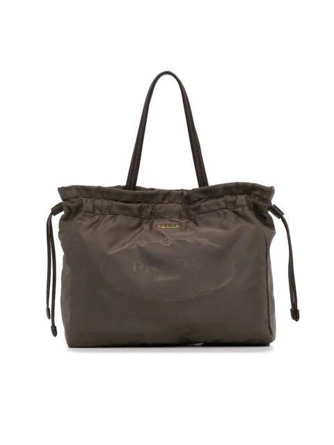 Prada PRADA Tessuto Drawstring Nylon Tote Bag
