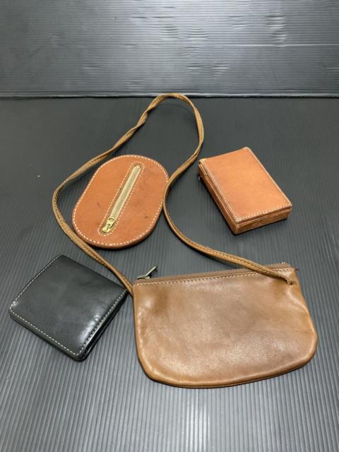 Other Designers Vintage - Lot 4 pcs Leather coin bag cigerette Leather wallet
