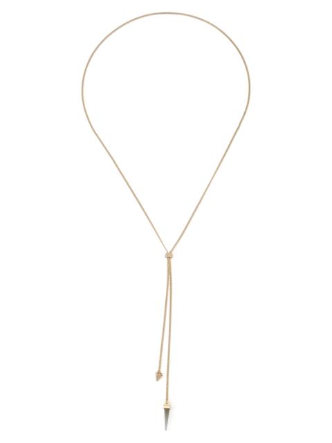ALLSAINTS AllSaints Spike Lariat Necklace in Shiny Gold at Nordstrom