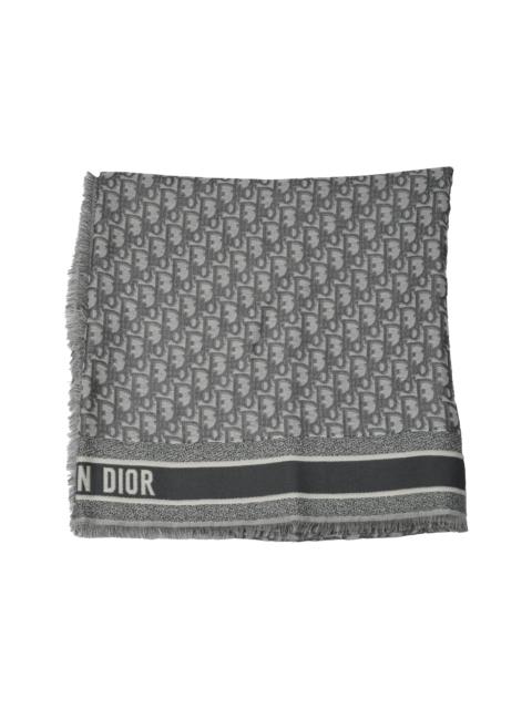 Dior Dior Oblique shawl Scarf Black and Gray