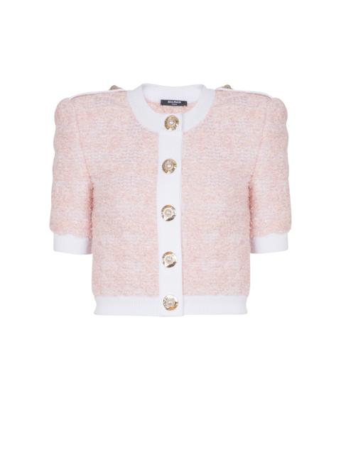 Balmain Short-sleeved knit cardigan