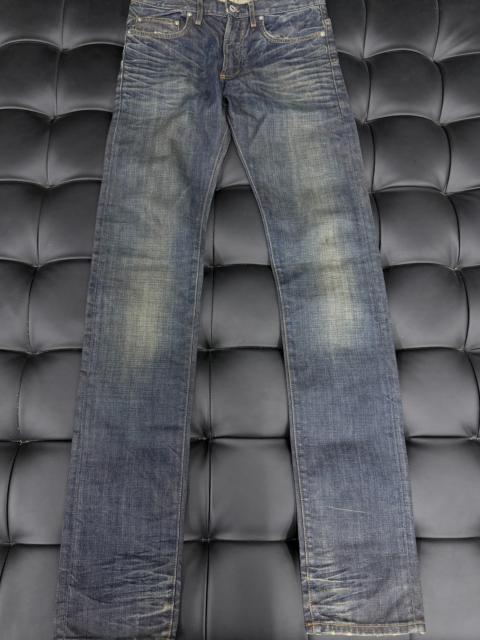 Dior Dior Homme 08AW Dark Blue Washed Distressed Jeans