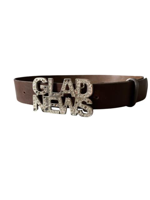 If Six Was Nine - Glad News leather buckle belt
