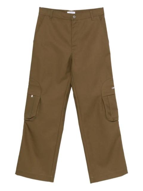 Off-White `Bookish` Cotton Round Pocket Cargo Pants