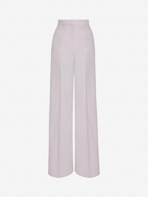 Alexander McQueen Alexander Mcqueen Women Wide Leg Wool Sartorial Trousers