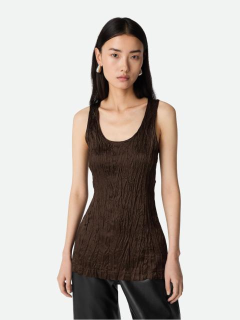 Bottega Veneta Viscose Satin Crushed Tank Top