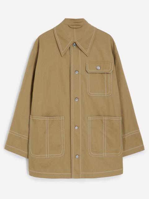 AMI Paris Beige Cotton Worker Jacket