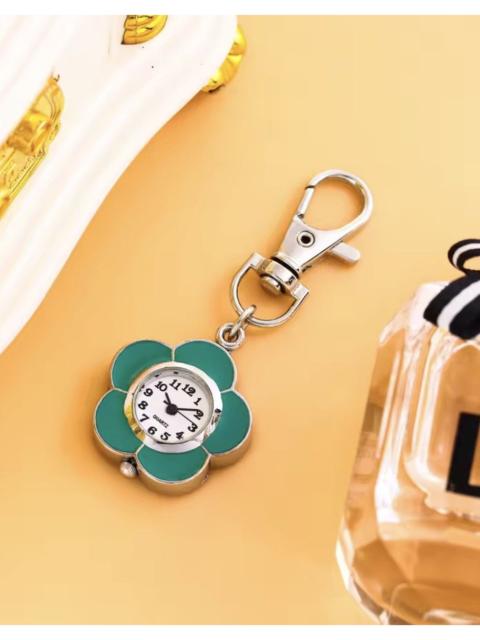 Other Designers Jewelry - Y2K Enamel Flower Key Chain Watch |Vintage Style Quartz