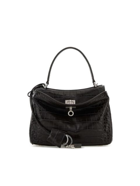 BALENCIAGA Balenciaga Brown Leather Mini Rodeo Handbag